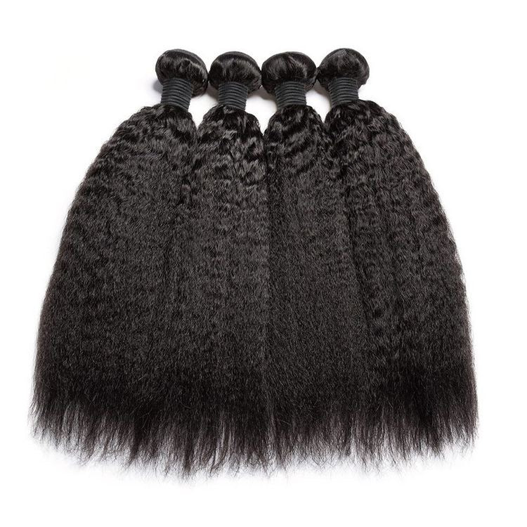 Bundle - Malaysian Kinky Straight Raw Human Hair Bundle 12A