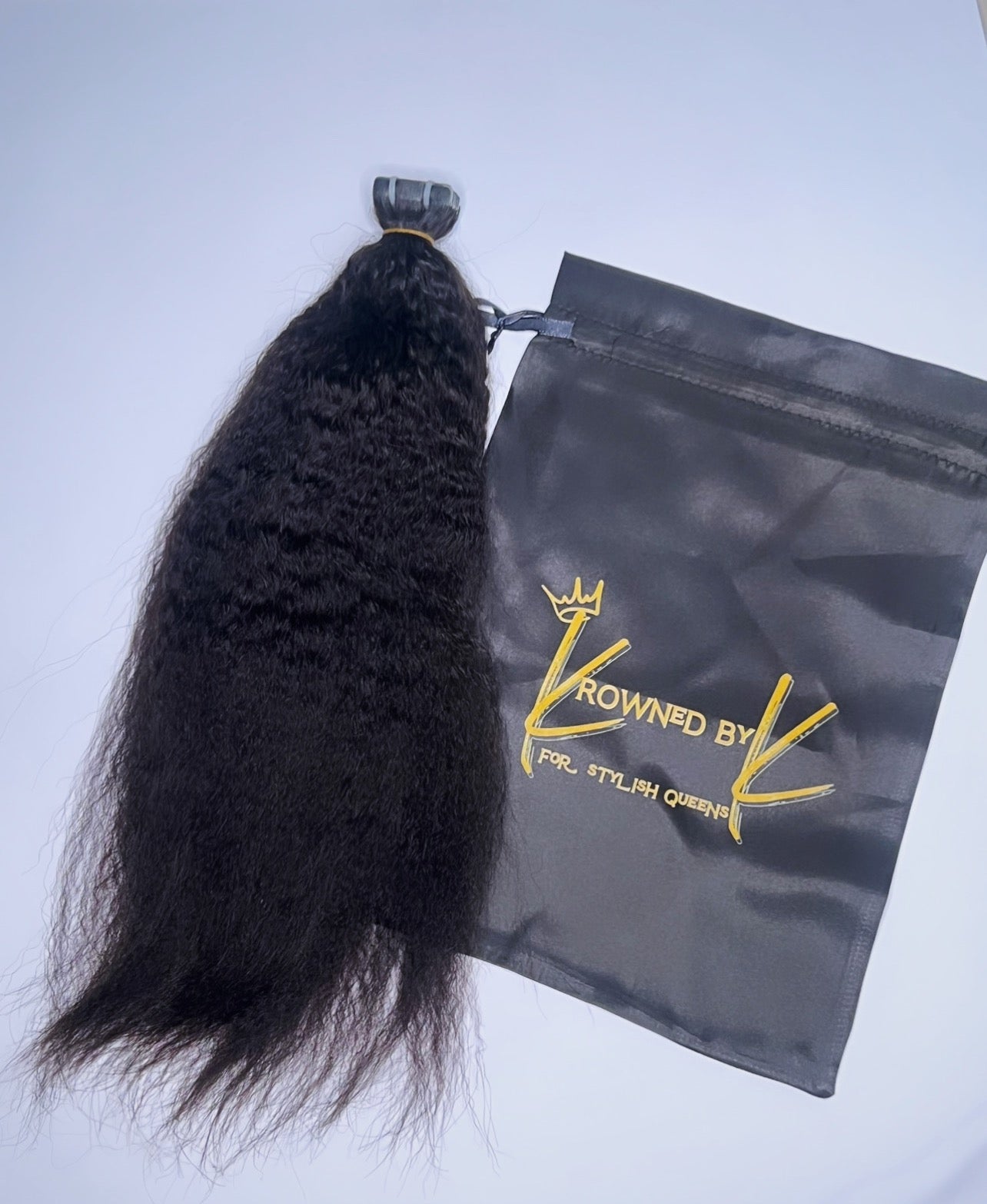 Bundle - Brazilian kinky Straight Human Hair Tape-Ins 11A