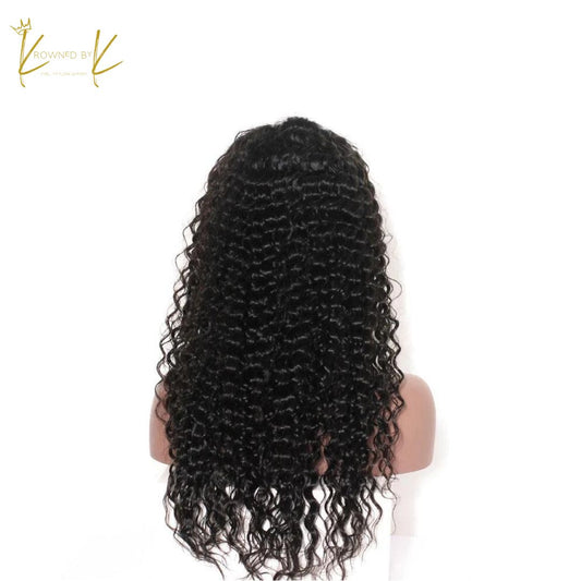 Full HD 13X4 Malaysian Deep wave Human Hair Wig 12A