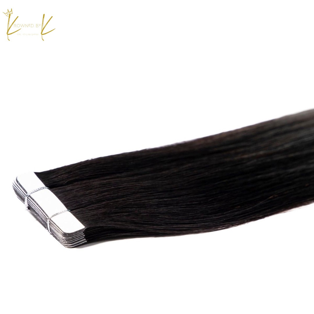 Bundle - Brazilian Straight Human Hair Tape-Ins 11A – Krowned by K